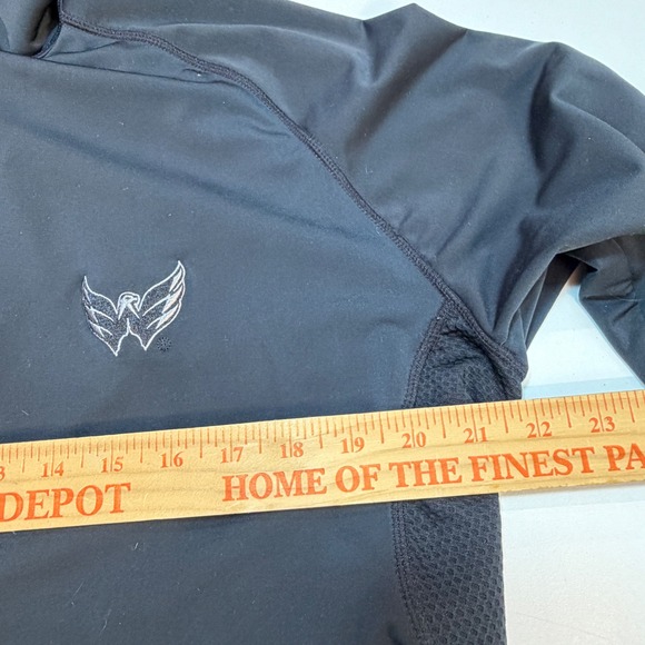 Levelwear Womens Black Washington Capitals Hockey Quarter Zip Pullover LW XL - Picture 8 of 9